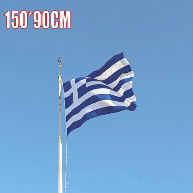 Large Greece Greek Flag Heavy Duty Outdoor 90 X 150 Cm - 3Ft X 5Ft Au Stock - Aimall