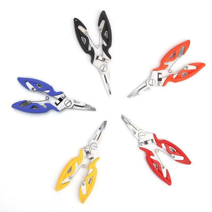 Fishing Pliers Scissors Line Cutter Braid Split Ring Tool Lip Grip Tackle Au - Aimall