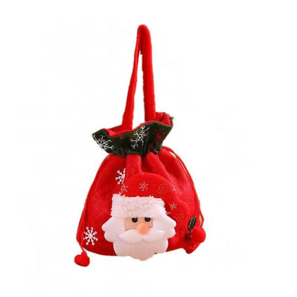 Christmas Candy Treat Bags Gift Wrapping Bag Xmas Party Drawstring Decor Bags AU - Aimall