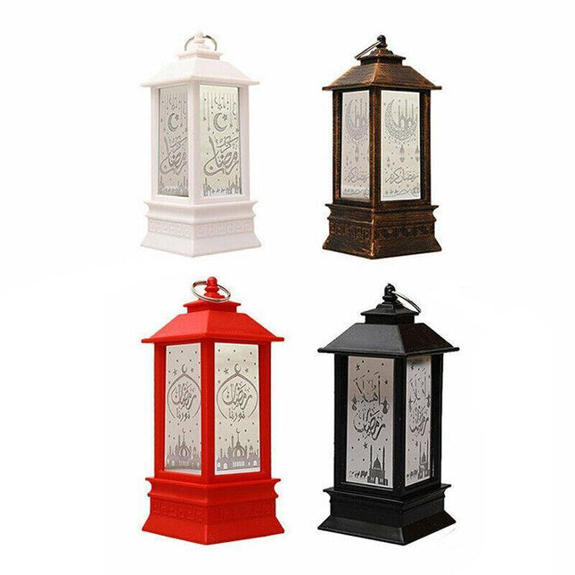 Ramadan Lantern Lamp Eid Mubarak Led Light Muslim Ornament Party Hanging Decor Aimall
