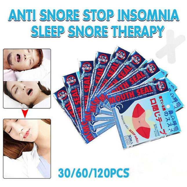 30 Pcs Anti Snore Strips Mouth Tape Anti Snore Stop Insomnia Sleep Snore Therapy - Aimall