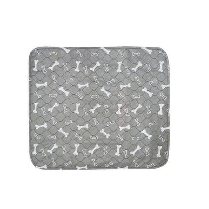 Grey Washable Pet Dog Cat Puppy Training Pee Reusable Pads Cushion Bed Absorbent Mat - Aimall
