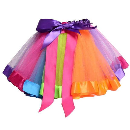 Adult Girl Rainbow Tutu Skirt Princess Dressup Party Costume Ballet Dancewear Au - Aimall