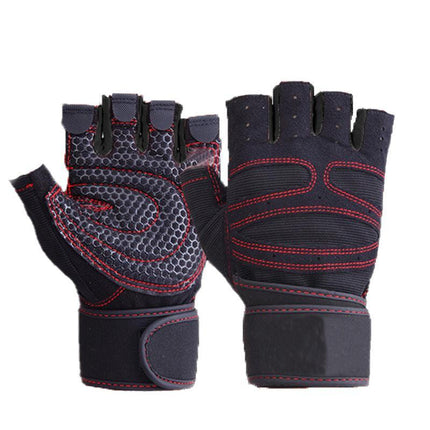 XL Size Aolikes Weight Lifting Gloves Gym Bodybuilding Fitness Workout Cycling Crossfit - Aimall