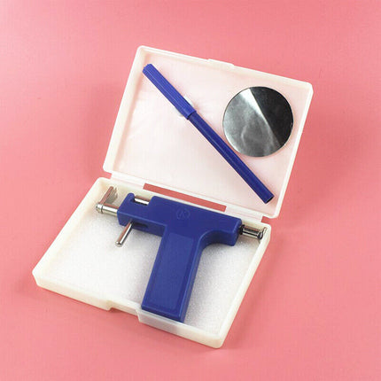 Professional Steel Ear Nose Navel Body Piercing Gun With 98Pcs Studs Tool Kit Au
