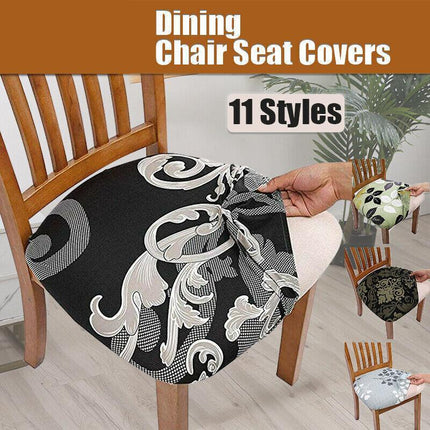 Stretch Dining Chair Seat Covers Removable Seat Cushion Slipcovers Protector Au - Aimall
