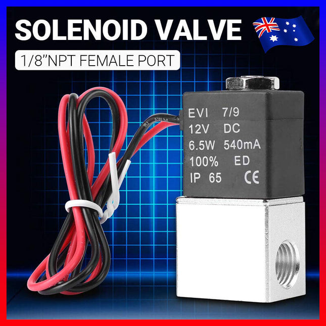 DC 12V Normally Closed Fast Response Electric Air Oil Water Solenoid Valve