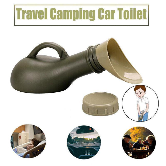 Male Female Urinal Travel Camping Car Toilet Pee Bottle Emergency Kit Portable - Aimall