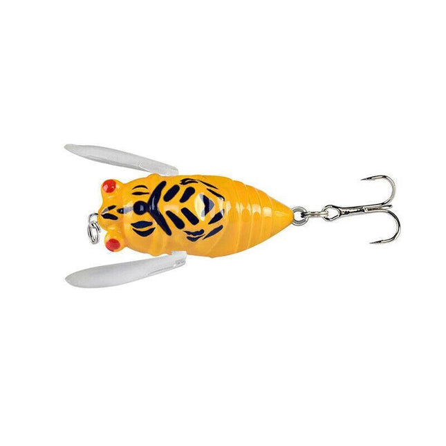 4X Winged Cicada 40Mm Fishing Lure Topwater Popper Freshwater Bream Bass Bream - Aimall