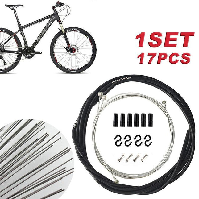 Bike Bicycle Front Rear Inner Outer Wire Brake Gear Shifter Cable Housing Kit Au - Aimall