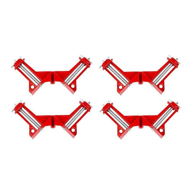 4-Piece Outside Corner Clamp 90 Degree Right Angle Vise Frame Holder Timber Work - Aimall
