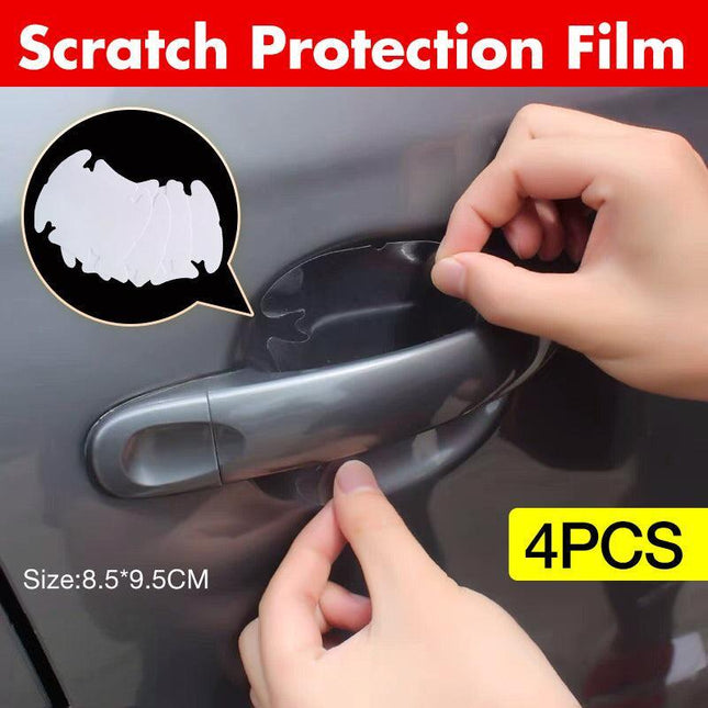 4Pcs Invisible Car Door Handle Films Protective Scratches Protector Accessories - Aimall