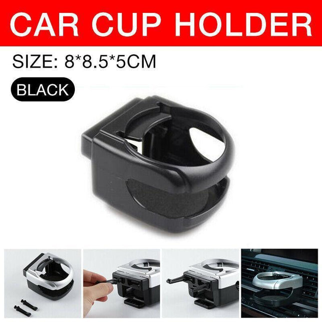 Drinking Car Tray Cup Holder Mount Bracket Can Silve Coffee Auto Air Vent Bottle Black - Aimall