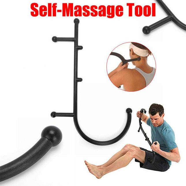 Deep Pressure Trigger Point Theracane Self-Massage Tool Body Muscle S-Shaped AU - Aimall