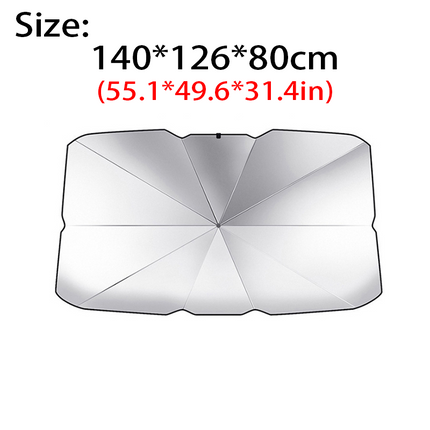 Foldable Car Windshield Sunshade Front Window Cover Visor Sun Shade Umbrella - L