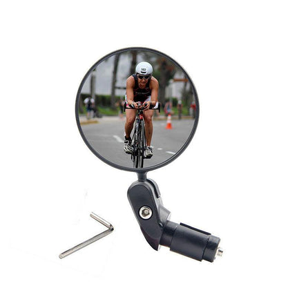 Mtb Mountain Bike Rearview Mirror Bicycle Handlebar Convex View Rear Mirror Au - Aimall