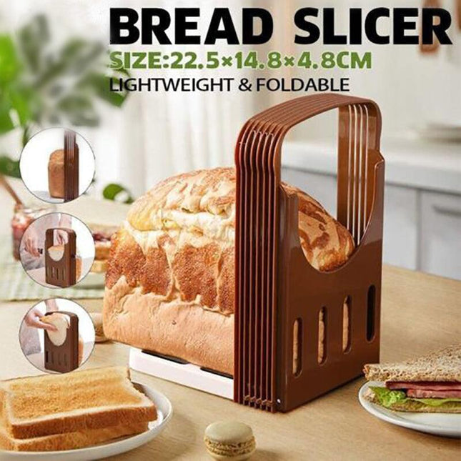 Bread Cutter Slicing Guide Slicer Cutting Loaf Toast Kitchen Tool Practical Au - Aimall