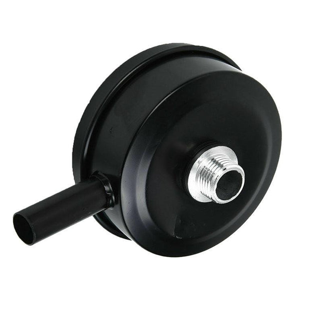 2 Pcs Compressor Male Threaded 20Mm Air Intake Silencer Filter Black Metal Shell - Aimall
