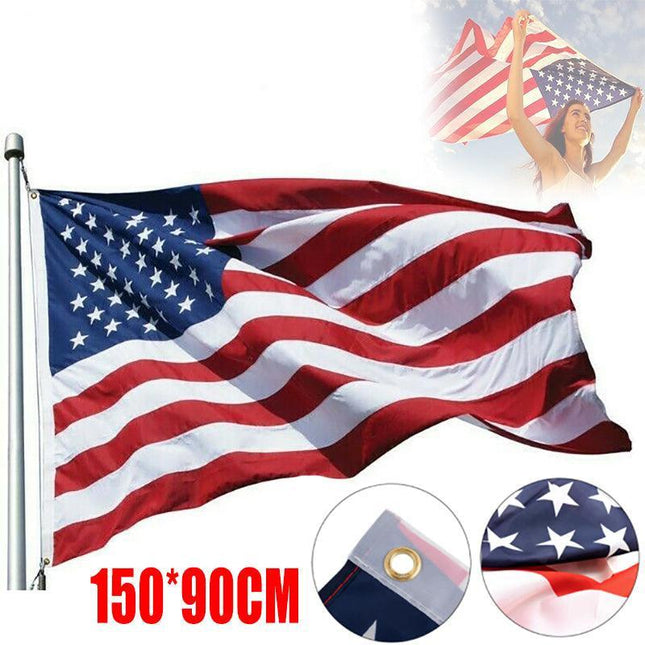 Large American Usa Flag Pride Heavy Duty Outdoor 90Cm X 150Cm United States Au - Aimall