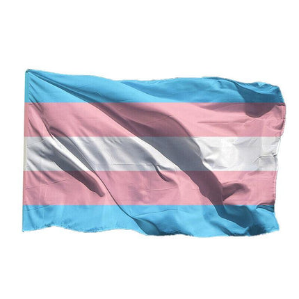 Transgender Large Flag 90X150 Cm Trans Pride Lgbt Lesbian Gay Rainbow Mardi Gras - Aimall