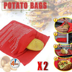 2X Microwave Baked Potato Corn Cooking Bag Reusable Washable Corn Cooker Express - Aimall