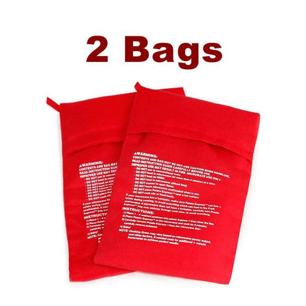 2X Microwave Baked Potato Corn Cooking Bag Reusable Washable Corn Cooker Express - Aimall