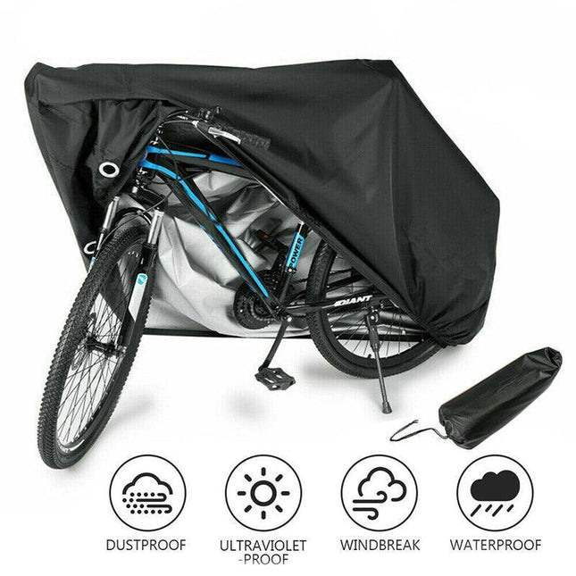 Waterproof Bike Cover Heavy Uv Rain Garage Protection Storage Bicycle Xl Size - Aimall