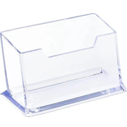 10 X Clear PMMA Business Card Holders for Desktop Display - Aimall