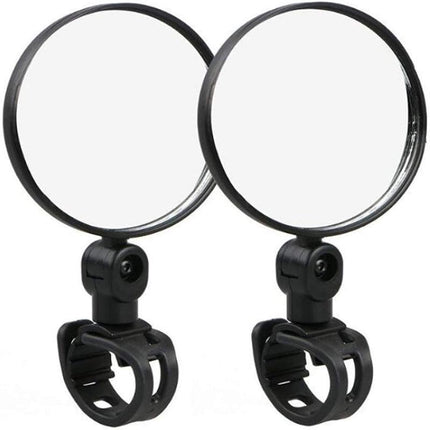 2Pcs 360° Bike Bicycle Cycling Rear View Mirror Handlebar Safety Flexible Au - Aimall
