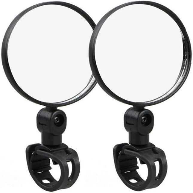 2Pcs 360° Bike Bicycle Cycling Rear View Mirror Handlebar Safety Flexible Au - Aimall