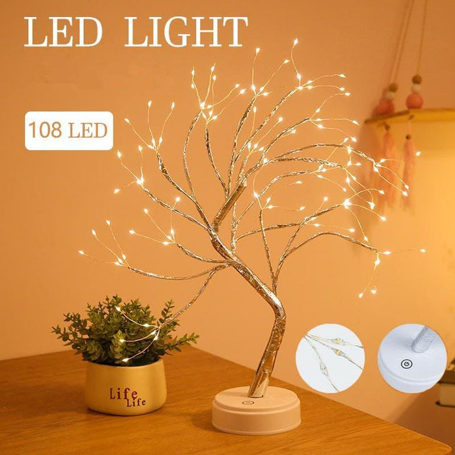 Battery Powered Usb Led Fairy Tree Light Copper Wire Home Party Decoration Lamp - Aimall