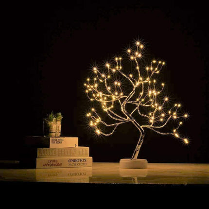 Battery Powered USB LED Fairy Tree Light Copper Wire Home Party Decoration Lamp - Aimall