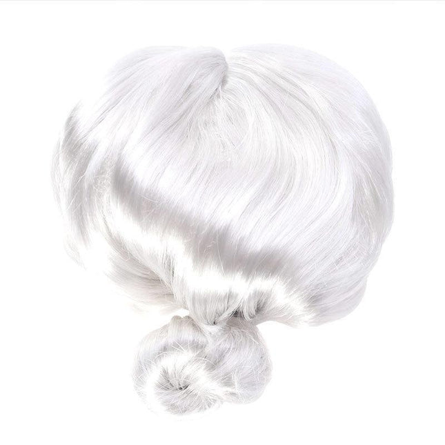 1X Grandma Wig Old Lady Woman White Granny Mother Dress Up Costume Part Au Stock - Aimall