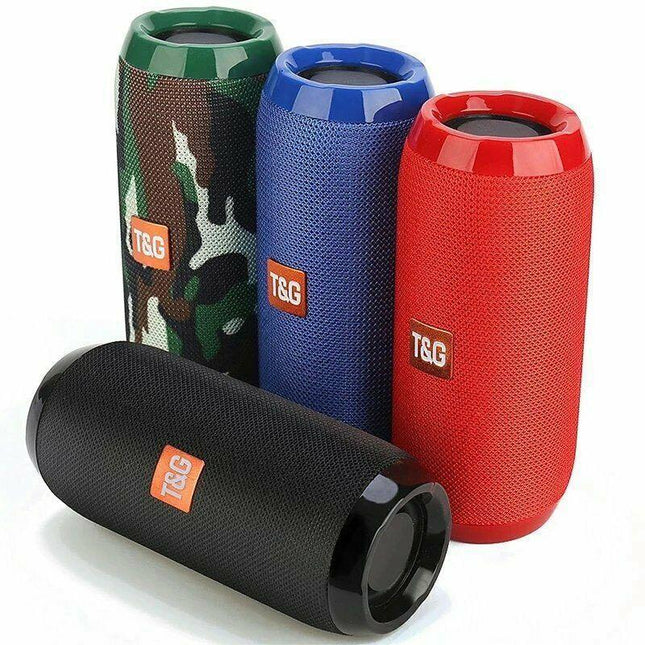 Wireless Portable Bluetooth Speakers Hifi Stereo Outdoor Usb/Tf/Aux Fm Radio Au - Aimall
