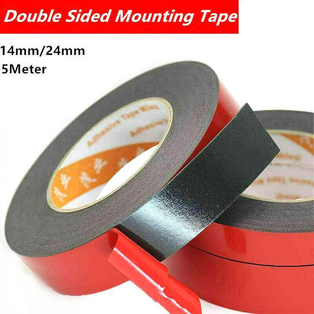 Double Sided PE Foam Tape Waterproof Adhesive Mounting Car Trim Body PlateStrong - Aimall