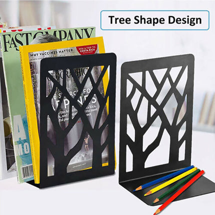 1 Pair Decorative Metal Bookends Heavy Duty Book Holder