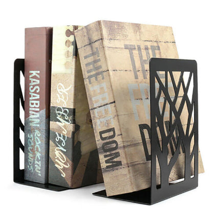 1 Pair Decorative Metal Bookends Heavy Duty Book Holder