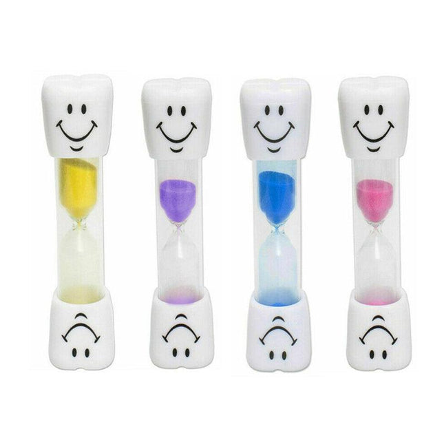 3 Mins Hourglass Sand Timer Kids Gifts Egg Kitchen Smiley Tooth Brushing Clock - Aimall