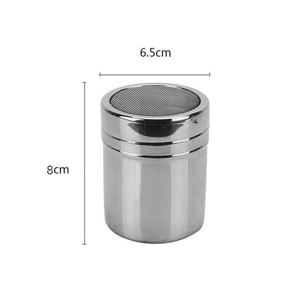 Stainless Steel Icing Sugar Cocoa Coffee Shaker Flour Duster Chocolate Powder - Aimall