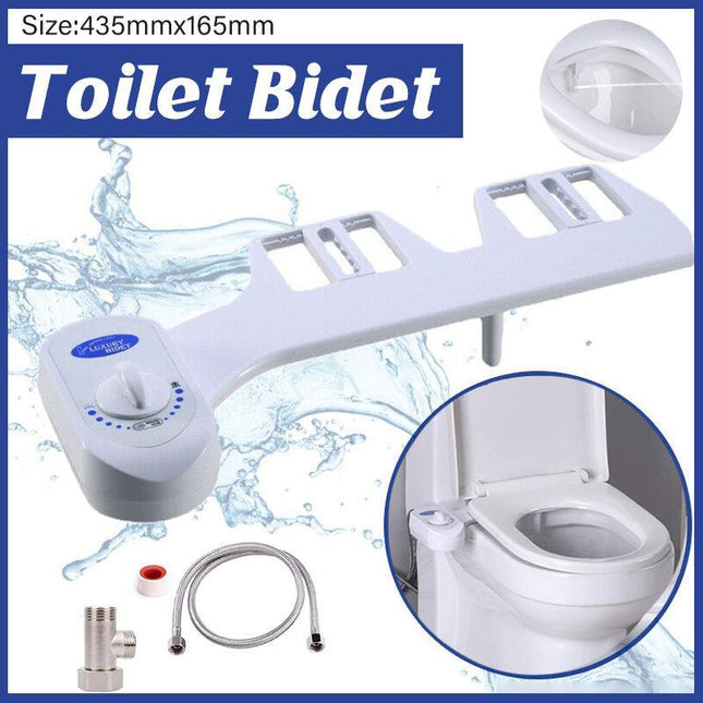 1PC Easy Toilet Hygiene Water Wash Clean Unisex Bidet Seat Attachment Upgrade AU - Aimall