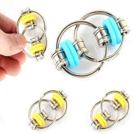 1X Flippy Bike Chain Fidget Toy Stress Relief Sensory - Aimall