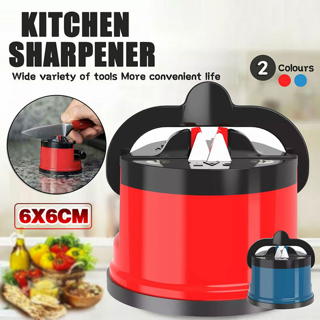 Diamond Knife Sharpener with Suction Base for Kitchen Knives and Scissors