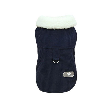 Pet Dog Clothes Jackets Warm Jumper Windproof Puppy Winter Coat Clothes Clothing Navy - Aimall