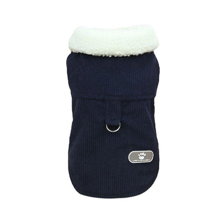 Pet Dog Clothes Jackets Warm Jumper Windproof Puppy Winter Coat Clothes Clothing Navy - Aimall