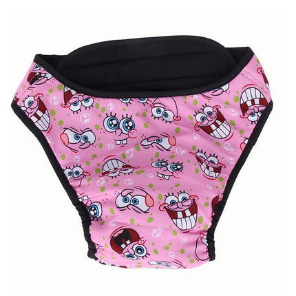 Washable Female Pet Dog Cat Nappy Diaper Physiological Pants Panties Underwear Pink - Aimall