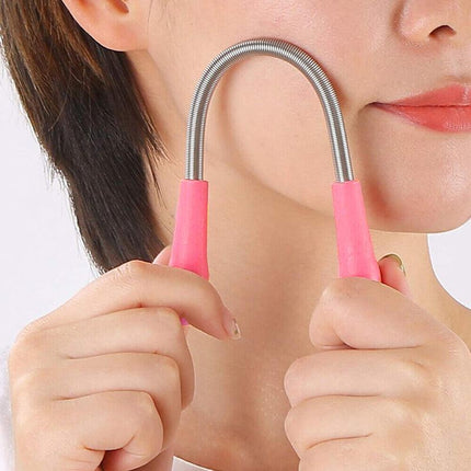 5X Hair Epilator Threading Facial Remover Roller Spring Face Smooth Tool Beauty - Aimall