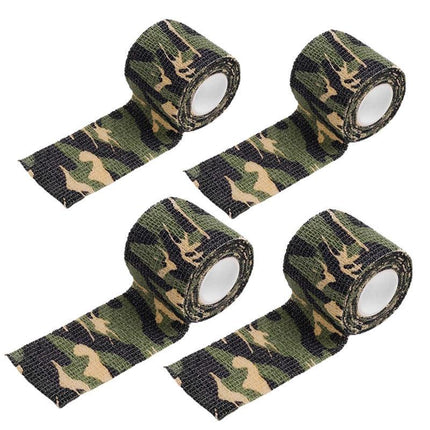 4 Roll Tape Army Camo Wrap Rifle Gun Shooting Hunting Camouflage Stealth Webbing - Aimall