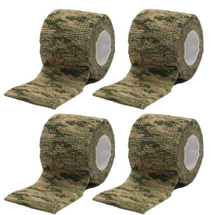 4 Roll Tape Army Camo Wrap Rifle Gun Shooting Hunting Camouflage Stealth Webbing - Aimall