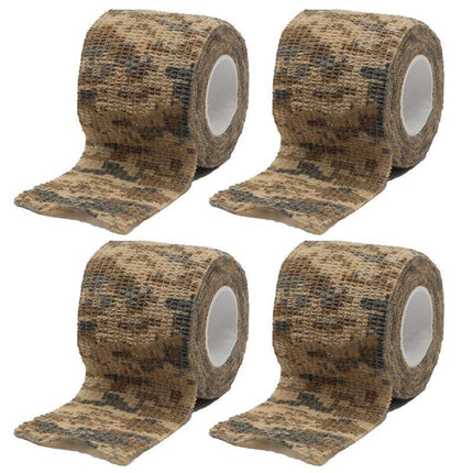4 Roll Tape Army Camo Wrap Rifle Gun Shooting Hunting Camouflage Stealth Webbing - Aimall