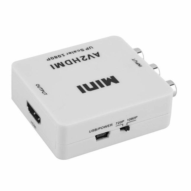 AV2HDMI Composite AV CVBS 3RCA to HDMI 1080p Converter Adapter Video Upscaler HD - Aimall